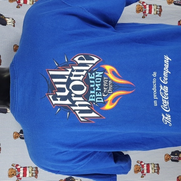 Rare Blue Demon Full Throttle Energy promo double-sided graphics XL t-shirt - Picture 3 of 7